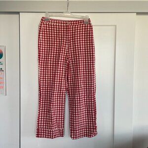Red Gingham find me now pants